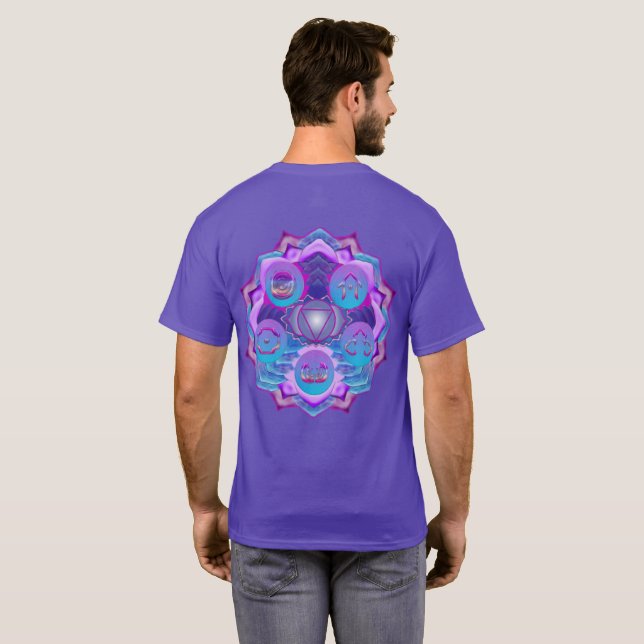 Den tredje Öga-Chakra-symbolen Illusion T Shirt (Hel baksida)