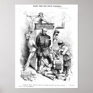 Den trefaldiga alliansen, från 'Bismarck Poster