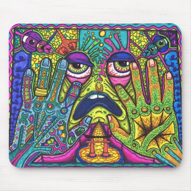 Den Trippy musen vadderar Musmatta (Framsidan)