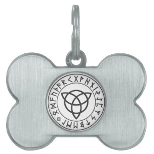 Den Triquetra runan skyddar ID-bricka Husdjur