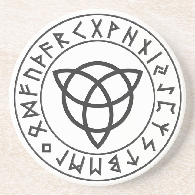 Den Triquetra runan skyddar Underlägg Sandsten (Framsidan)