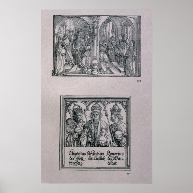 Den triumfala grenen av kejsar Maximilian I Poster (Framsidan)