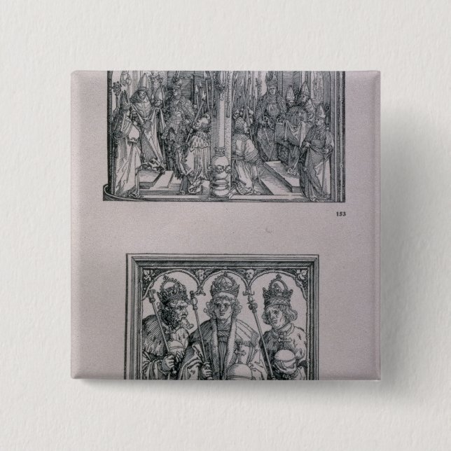 Den Triumphal bågen av kejsaren Maximilian mig Knapp (Framsida)