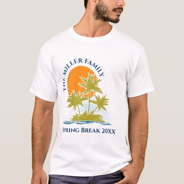 Den tropiska Anpassningsbarna för solnedgång i sol T Shirt (Framsida)