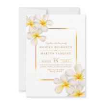 Den tropiska blomkonsten bröllop i guld