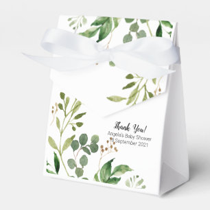 Den tropiska botaniska grönskafavören boxas presentaskar