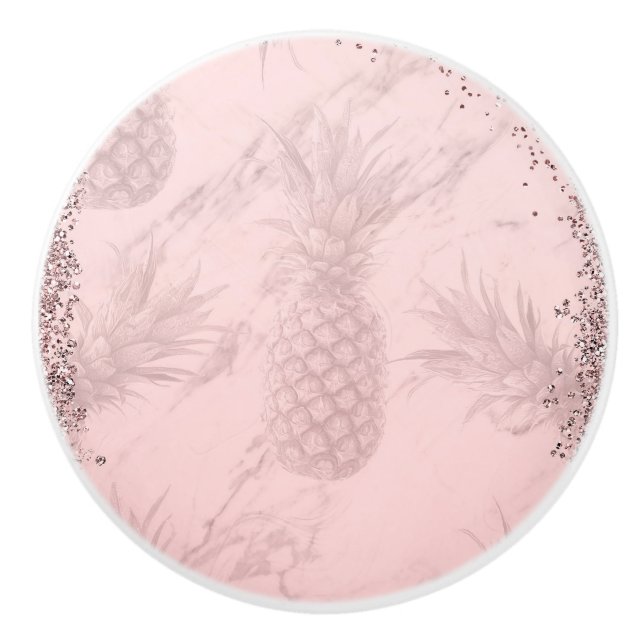 Den tropiska Chicen av ananas rosa ros Guld Knopp (Framsidan)