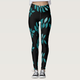 Den tropiska djungeln Dekorativ kudde i Aqua och B Leggings