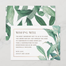 Den tropiska grönmannen bröllop önskar sig lycka t