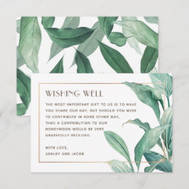 Den tropiska grönmannen bröllop önskar sig lycka t tilläggskort