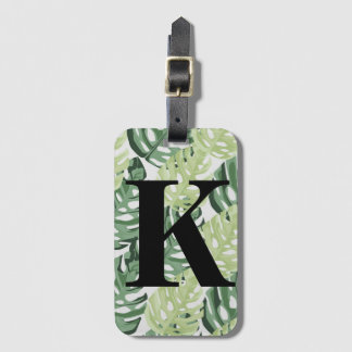 Den tropiska Grönten Jungle Monstera Löv Mönster Bagagebricka
