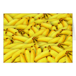 Den tropiska Gulten Bananas Mönster för matfrukt Hälsningskort