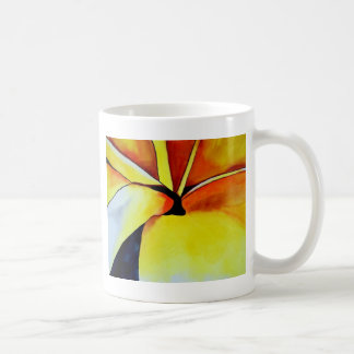 Den tropiska Gulten Frangipani-blommans originalko Kaffemugg