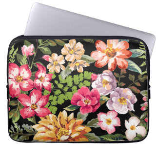 Den tropiska hibiskusen blommar den blom- laptop fodral
