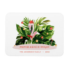 Den tropiska julen, modern botaniska Flamingo i ha Magnet