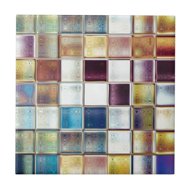 Den tropiska minnesmosaiken belägger med tegel kakelplatta (Framsidan)