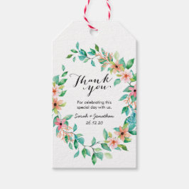 Den tropiska ön Luau Bröllop Tack märkre Presentetikett