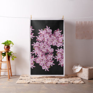Den tropiska purpurfärgade Cattleya orchiden Tyg