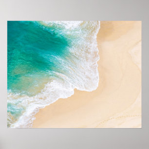 Den tropiska Sandstranden - vinkar - surr beskåda Poster