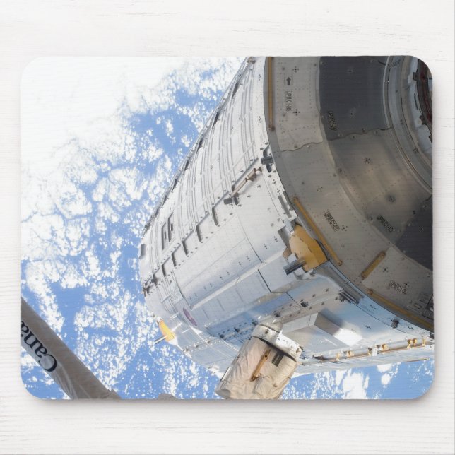 Den trycksatta Kibo-modulen Musmatta (Framsidan)