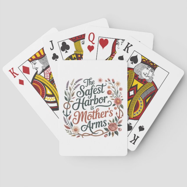 Den tryggaste hamnen är moders armar casinokort (Baksidan)