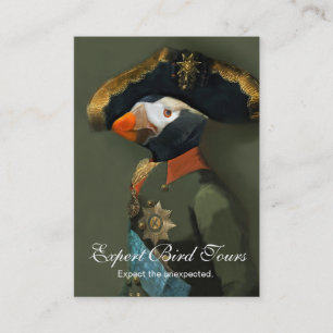 Den Tufted Puffingeneralen - fågeln vägleder Visitkort