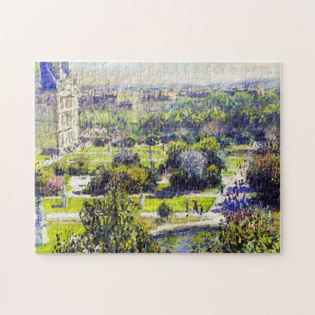 Den Tuileries studien Claude Monet Pussel (Horisontell)