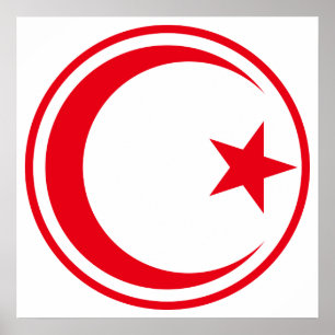Den tunisiska Luft-styrkan Roundel Poster
