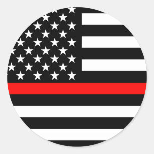Den tunna amerikanska Flagga Decor Runt Klistermärke