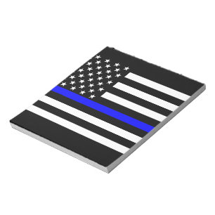 Den tunna, blå amerikanska Flagga Decor Anteckningsblock