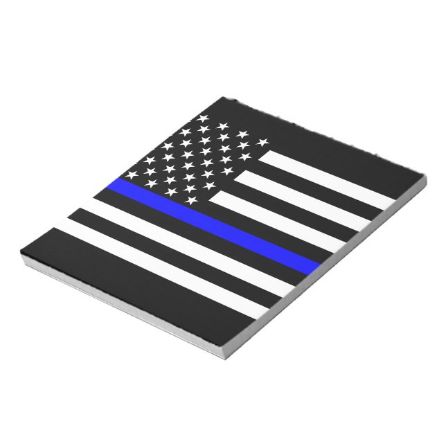 Den tunna, blå amerikanska Flagga Decor Anteckningsblock (Roterad)