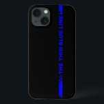 Den tunna blålinjen<br><div class="desc">Ett attraktivt,  yet enkelt mobilt fodral smyckade med "den tunna blålinjen" av tillsatta lagar.</div>