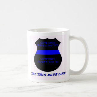 Den tunna blålinjen kaffemugg