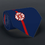 Den tunna röd linje avfyrar den beställnings- slips<br><div class="desc">En stark yet elegant tunn tie för röd linjebrandmanmilitär. Denna tie har ett rött randspring att besegra centrera och en fläck för ditt första och efternamninitialer. under initialer sitter. Maltesisk kor. Bak den tunna röd linje är en fast marin för klassiker den traditionella färgen för klassikern av brandmannen. En underbar...</div>