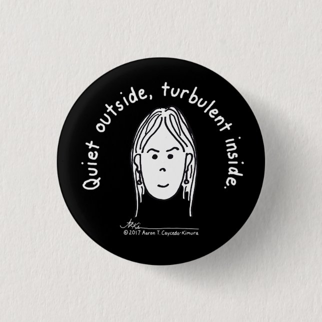 Den turbulent små svarten knäppas knapp (Framsida)