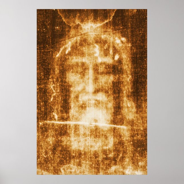 Den turinske Heligan Ansikte av Jesus Poster (Framsidan)