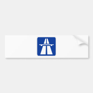 Den tyska autobahnen undertecknar bildekal