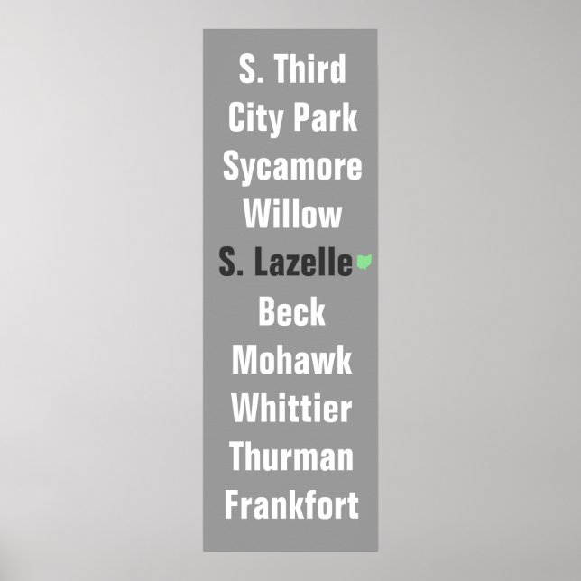 Den tyska bygatulistan Poster (Framsidan)