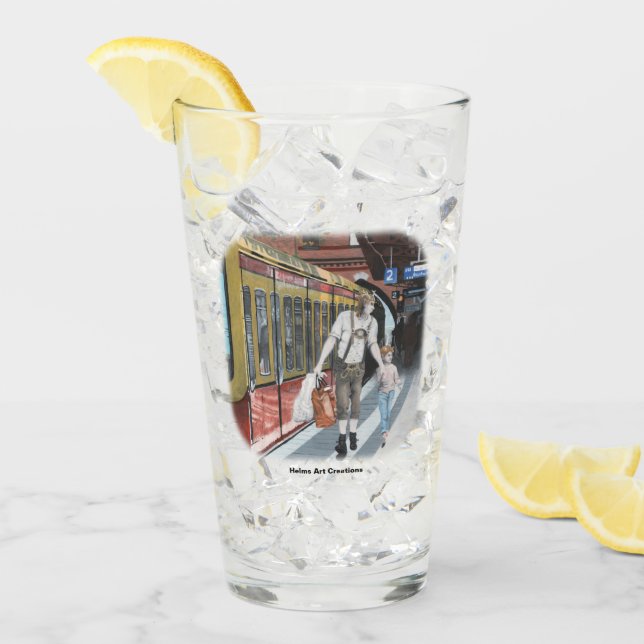 Den tyska familjen Elves Shopping Fantasy Art Glas (Framsida Ice)