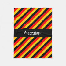 Den tyska flagga färgar randmönster +