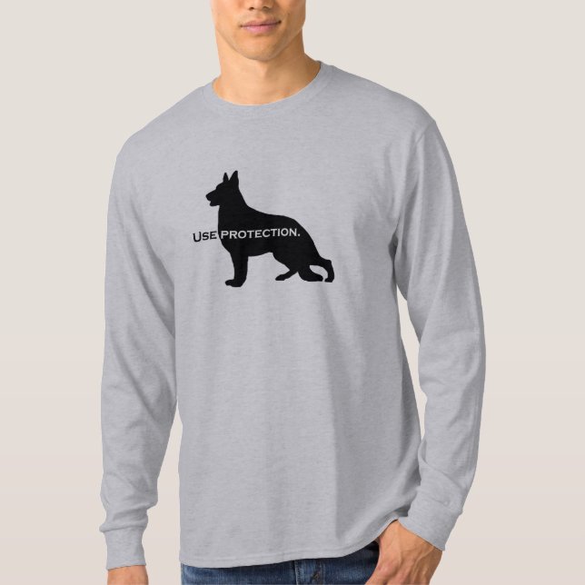 Den tyska herden - använd skyddsT-tröja Tee Shirt (Framsida)