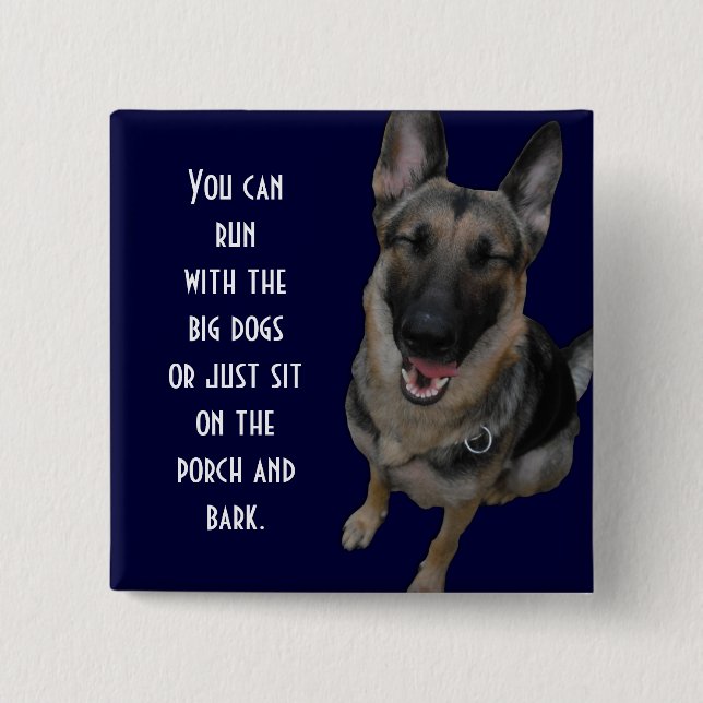 Den tyska herden knäppas knapp (Framsida)