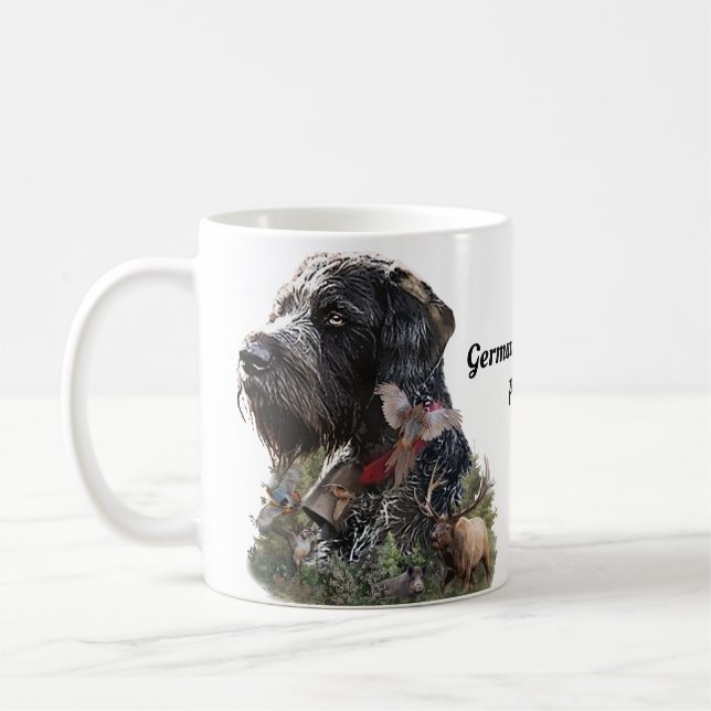 Den tyska hörselpekaren kaffemugg (Vänster)