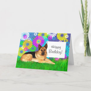 Den tyska Hund Shepherd Birthday Kort