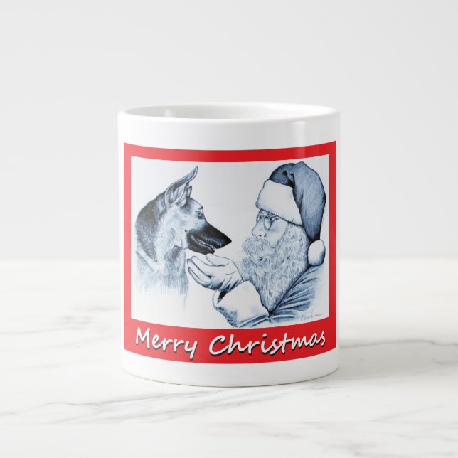 Den tyska julherden och Jultomten Jumbo Mugg (Framsidan)