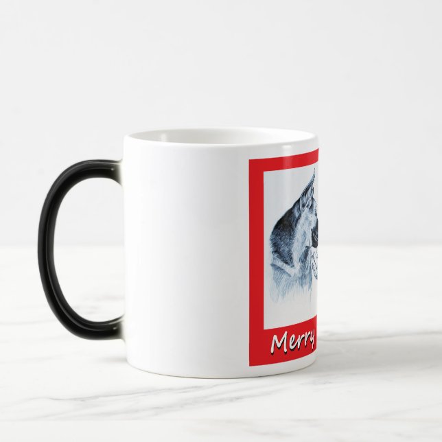 Den tyska julherden och Jultomten Magisk Mugg (Vänster)