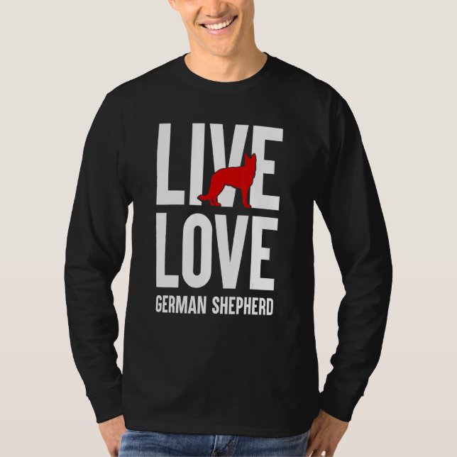 Den tyska schepherd Älskare Graphic Women Manar Sh T Shirt (Framsida)