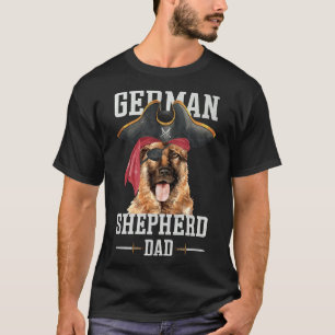 Den tyska schepherd Hund Pappa Black German Shephe T Shirt