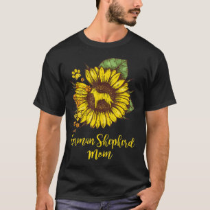 Den tyska schepherd Mamma Best Solros med Hund Tas T Shirt
