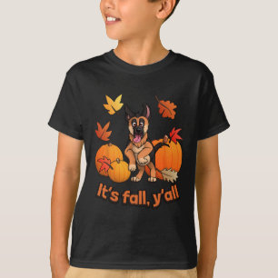 Den tyska schepherd puppy Fall Thanksgiv T Shirt